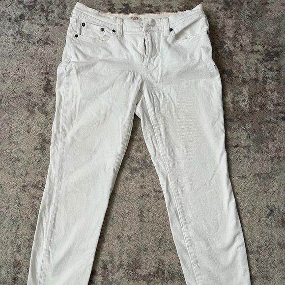 J. Crew Mercantile White Cropped Skinny Jeans - Picture 1 of 2
